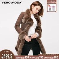 Vero Moda mùa đông da cừu cáo lông thỏ lông khâu da | 318428518 - Quần áo da ao da dep