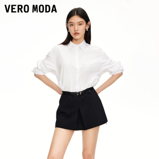 质感腰带立体捏褶A字裙裤 Vero 新款 Moda短裤 325215008 2025夏季