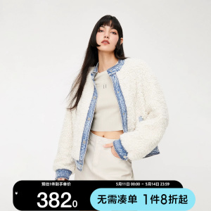 绫致[新]ONLY2023冬季新款时尚气质百搭正反两穿牛仔外套女