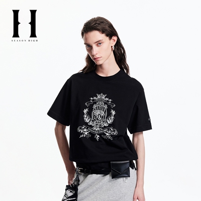 绫致SEASON HIGH冬季新款NFL联名百搭舒适T恤女装