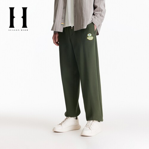 绫致SEASON HIGH男装NFL联名冬休闲裤包装工队松紧束脚裤子