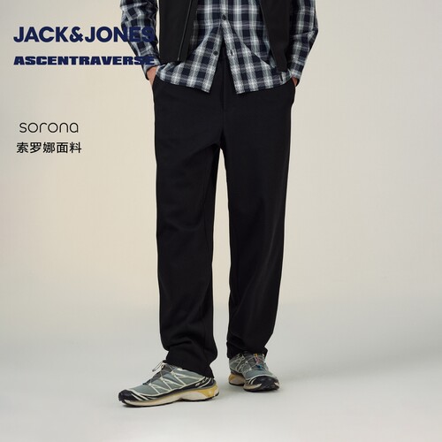 杰克琼斯男装冬柔软舒适2025年新款日常百搭锥形长裤裤子