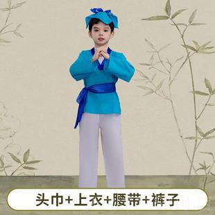 正品六一黄梅戏演出服儿古童对花新款书装童丫环草成人打猪戏服表