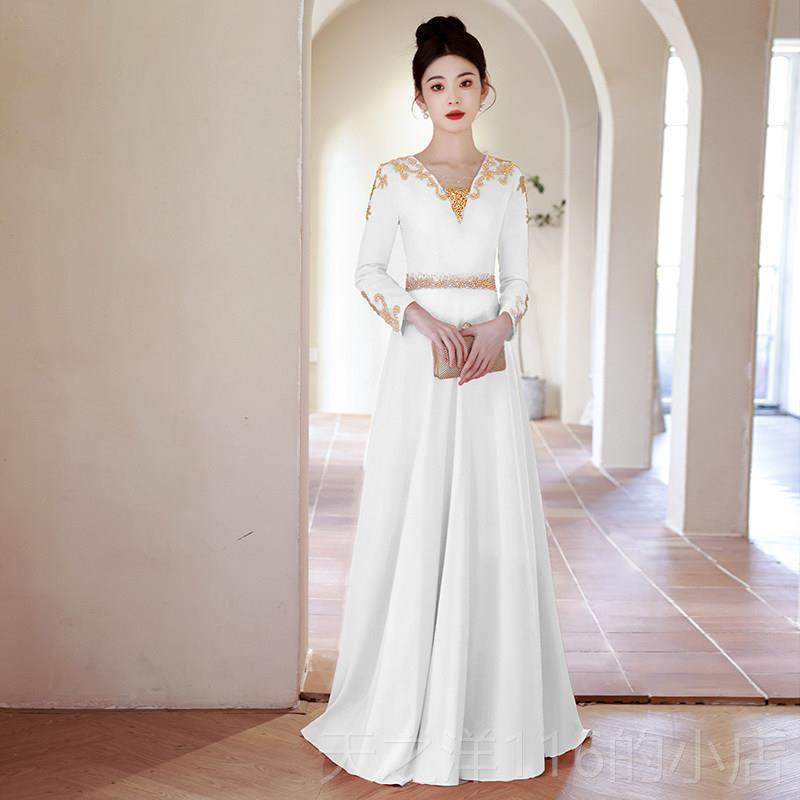 正品重型工业珠出饰装高端庄典雅长袖女红端晚装朗诵独奏演服装主,女装/女士精品,礼服/晚装,淘宝优惠券,粉丝福利购,淘宝优惠卷