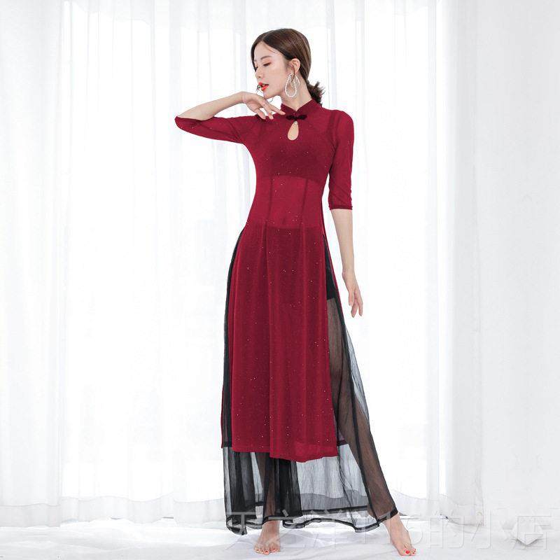 正品古典舞演舞出服现演代舞表服阔裤蹈服成腿人民族练功服旗袍,女装/女士精品,民族服装/舞台装,淘宝优惠券,粉丝福利购,淘宝优惠卷