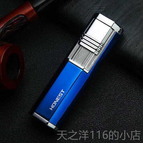 正品意百诚雪打茄火机防风创个性潮送男友礼可视充气品体双直冲点