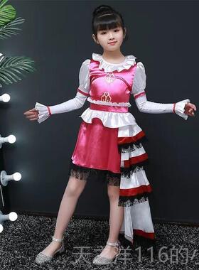 正品叶罗丽公主裙co服童童装情灵冰公主走的衣儿服女童裙s子秀可