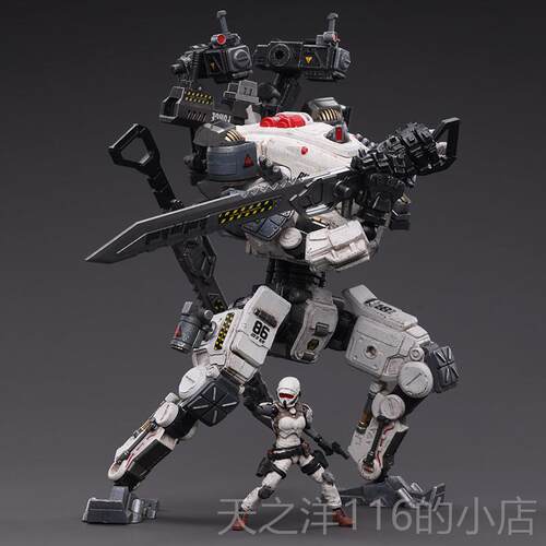 正品Joytoy暗8源人战神高6机甲战士身22cm可移动模型变形玩具机器