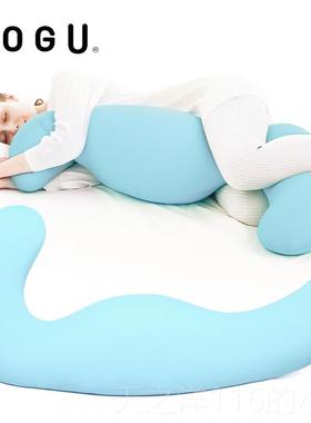 正品MOGU男朋友抱枕孕护妇腰睡枕长条圆柱侧形可夹拆洗腿枕头轻奢