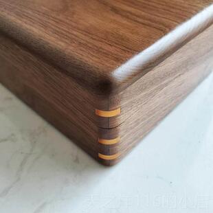 正品品素婚匠己木黑胡桃实木首户口本结饰婚证收纳盒高端礼结伴手