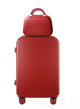 正品结婚行箱订制陪嫁箱红色旅行拉箱杆女压婚礼李皮箱子密码新娘