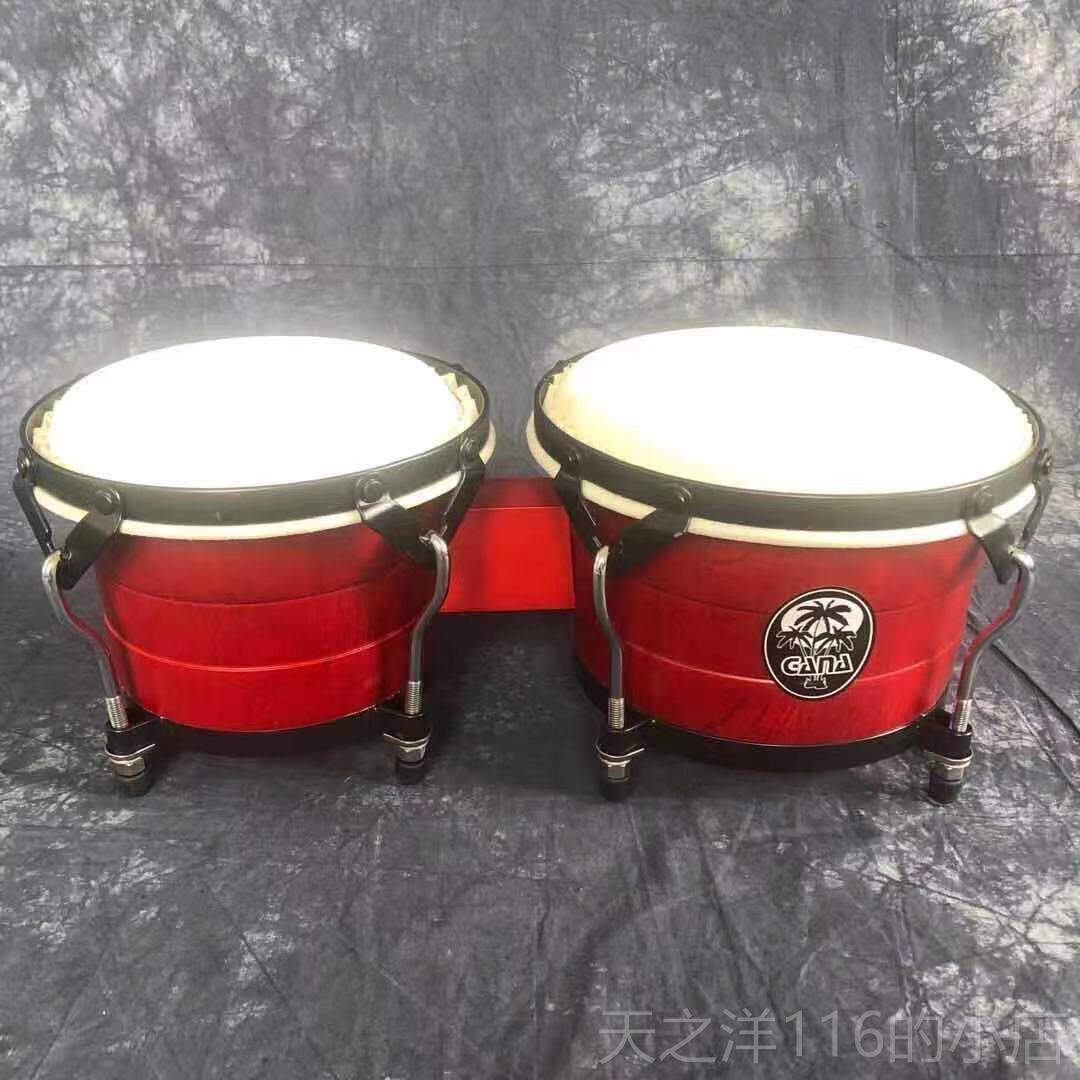 正品GANA款 新加纳 邦哥 Bongo邦戈鼓 羊皮 乐牛皮 奥尔夫器 童儿