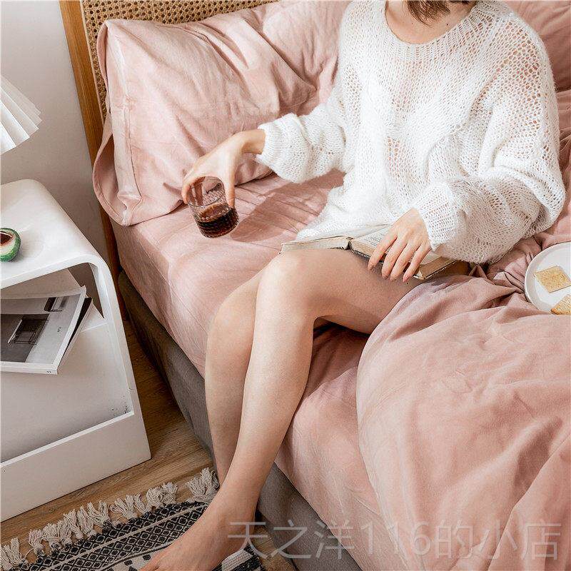 正品冬季天鹅绒床单奶牛床天鹅绒四件套麂皮珊瑚绒品双面天鹅绒上