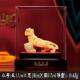 正品 绒沙老虎摆件财虎招生肖虎工艺品办公金室装 饰虎年吉祥物年会