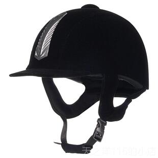 正品BRAMMO男马术安全帽帽儿骑马子马盔马球帽马具装童备女绒面透