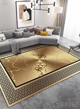 正品土黄色地毯定黄制厅金轻奢防滑客色地垫大尺寸卧室金色可裁剪