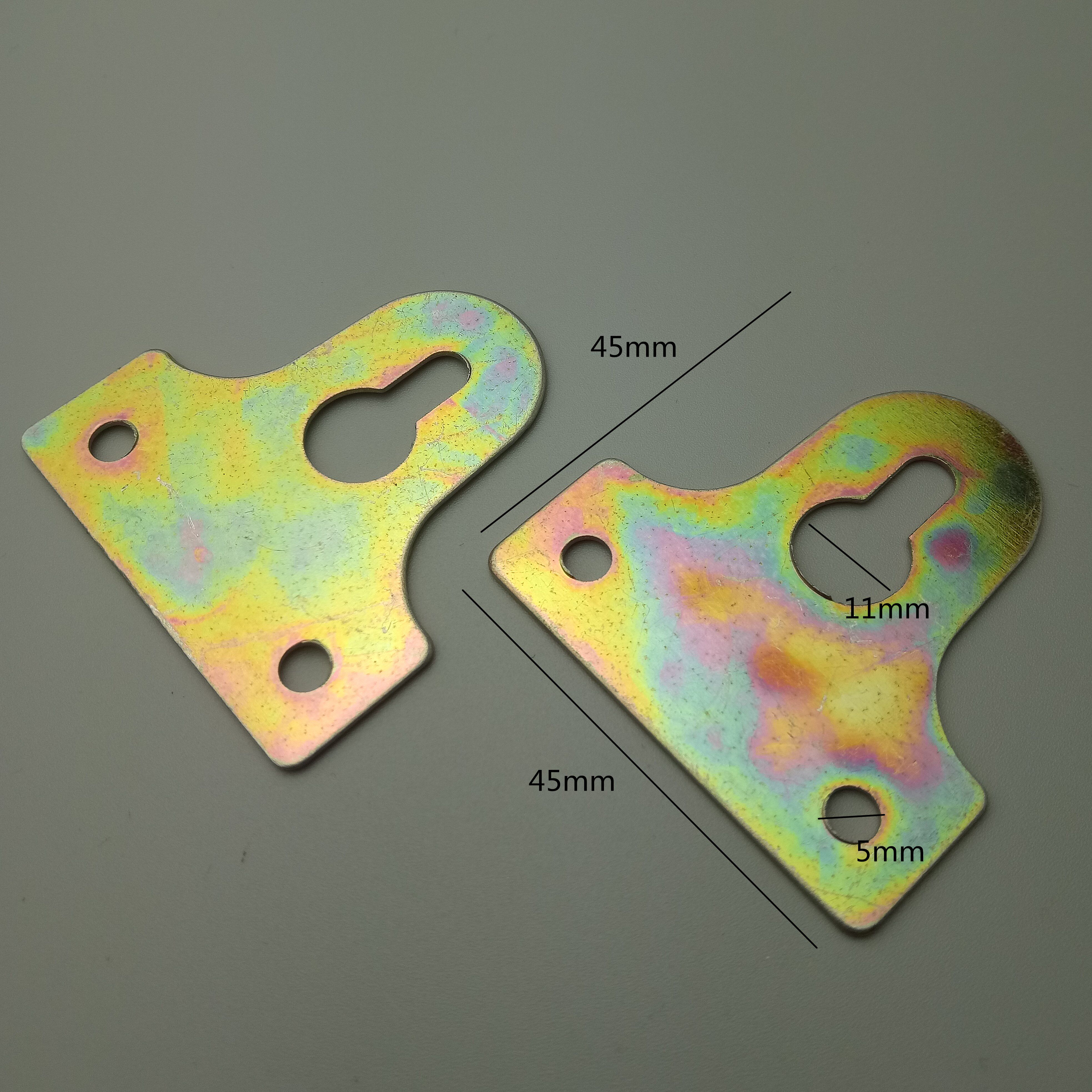 画框挂钩相框加厚三眼挂钩大弧形挂画框相框装裱挂扣铁皮挂100个