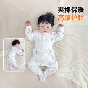 宝宝衣服冬装女宝外出棉服加厚棉衣男婴儿分体夹棉套装婴幼儿冬季