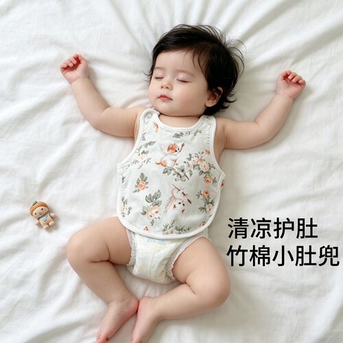 婴儿夏季薄款护肚子肚兜