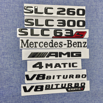奔驰SLCSLC300字标AMG后尾车标