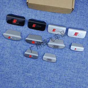 适用奥迪A4la6方向盘贴标Q3Q5L内饰改装车标Q2A3A6L车内装饰用品