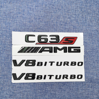 奔驰C级AMG叶子板侧标尾标后车标