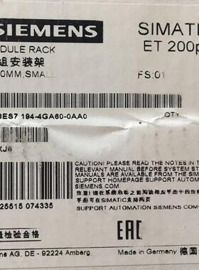 西门子-安装导轨-6ES7194-4GB60-0AA0 全新原装正品 PLC模块