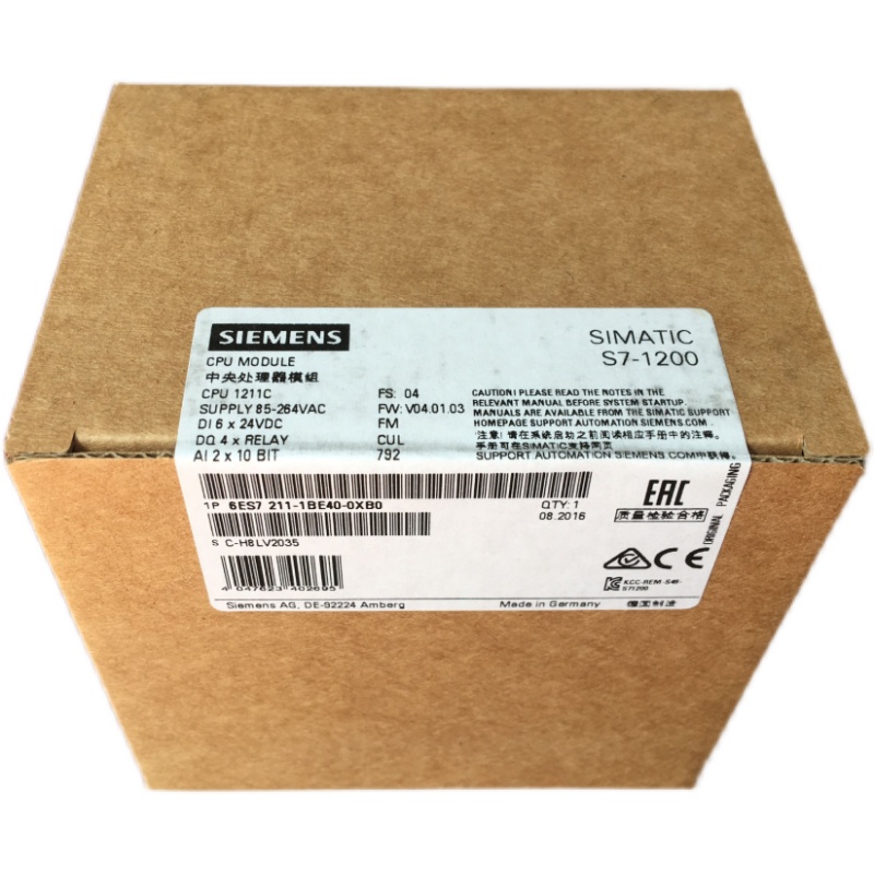 西门子6ES7211-1BE40-0XB0模块