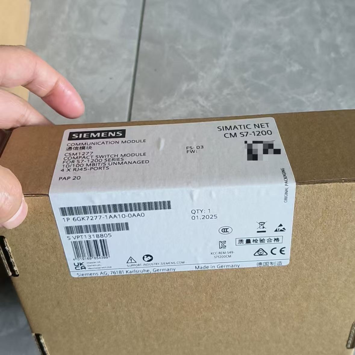 西门子6GK7277-1AA10-0AA0交换机