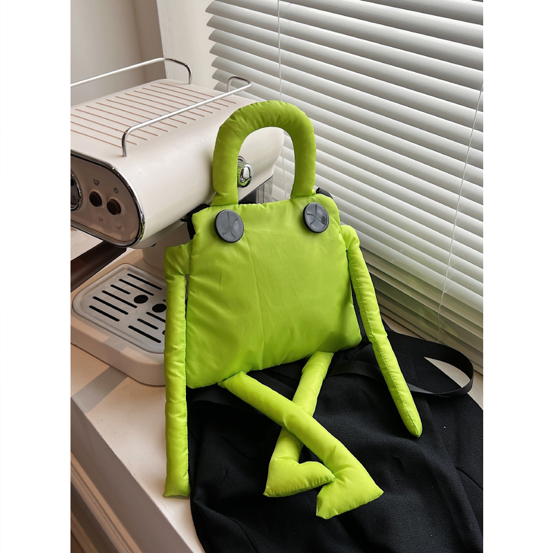 搞怪斜挎手机可爱玩偶手提单肩包