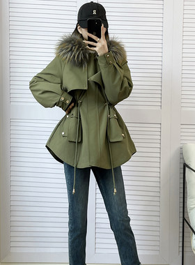 艺恒派克服厂家直发真毛超大毛领