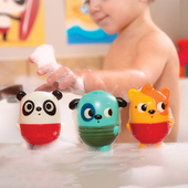 比乐btoys宝宝洗澡玩具感温变色挤压婴儿戏水可拆洗防发霉浴室