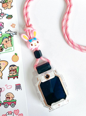 适用于小天才电话手表z9挂绳Z8少年版Z7手表Z8A表带Z6A卡通Z6pro挂脖粗套绳Z2S/Z3D/Q1C/Q1A尼龙加粗挂绳