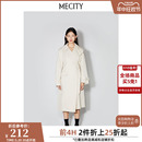 轻商务内里拼接不对称宽领风衣外套534878 MECITY女士春季 新款