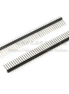 单排针 1*40P 间距2.54MM 针长15mm 单排直针 1X40PIN 单排铜插针