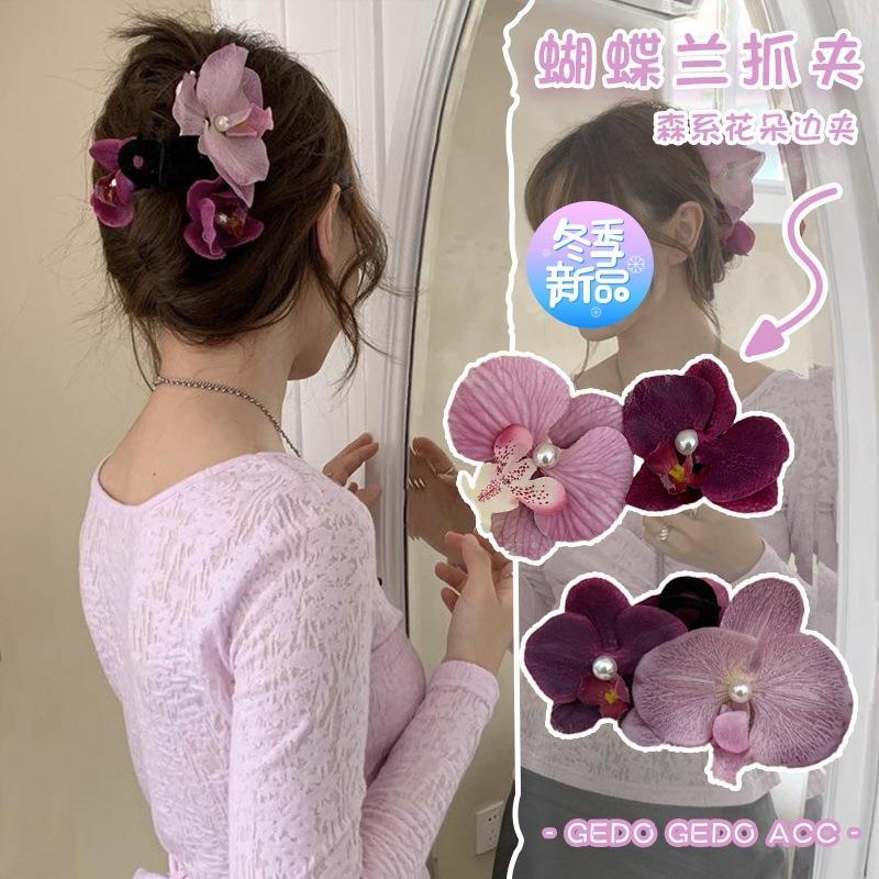 可爱花精灵森系蝴蝶兰朵