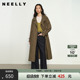 NEELLY纳俪商场同款 通勤简约风休闲廓形风衣女宽松外套 春秋新款