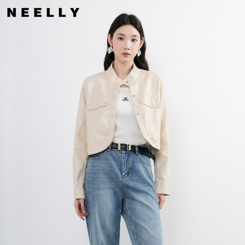 NEELLY纳俪PU外套女新款