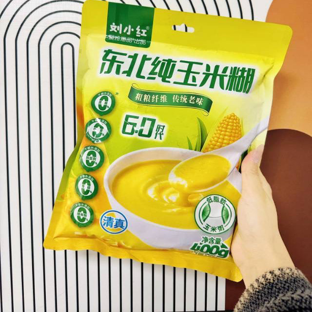 刘小红东北玉米糊粗粮纤维传统老味400g/袋
