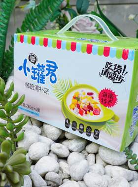 小罐君椰奶清补凉 海南百年名特小吃饮品冰爽口开盖即饮280g/罐