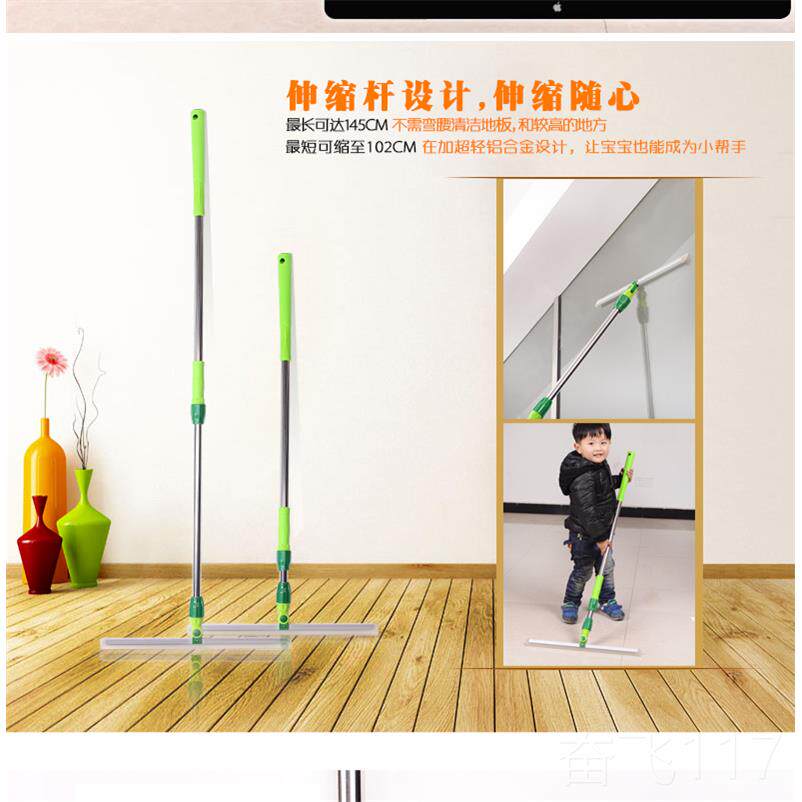 正品伸缩杆擦窗器刮硅胶地刮推水玻刮水璃器磁砖实木地板刮水器水
