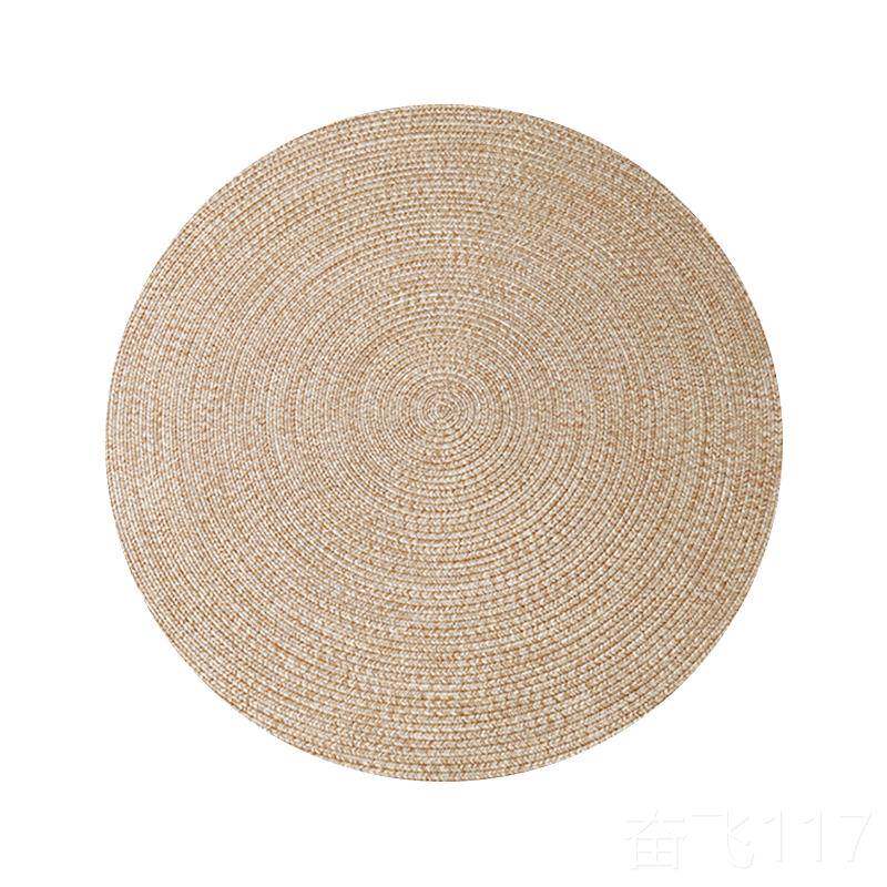 正品形地客厅沙发茶几毯北用欧手工编织少女ins家卧室圆床边毯毯