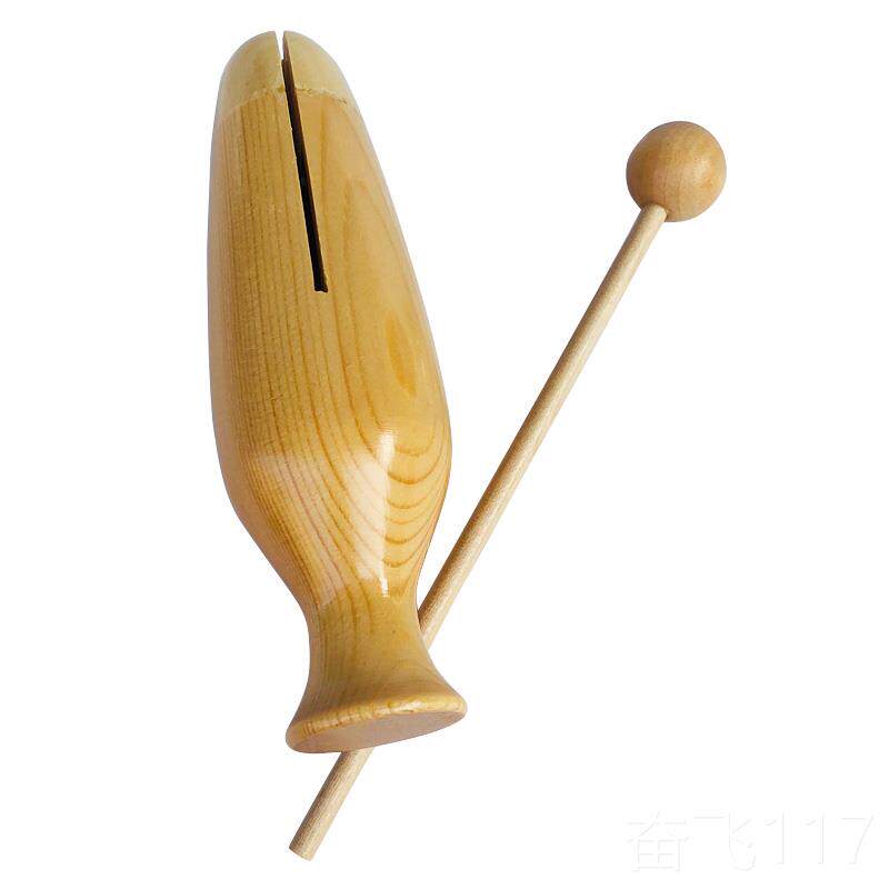 正品品奥尔夫形乐器木木鱼木质打击乐器鱼鱼鱼梆精子幼儿园早教