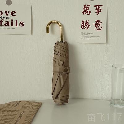 正品法式覆古阳雨伞折叠晴伞雨两用遮阳防晒n抗UV女夏遮禁欲系is