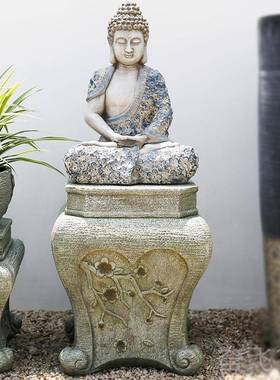 正品禅意院像摆中式创意庭装饰花件园户外露佛天造景艺术阳台玄关