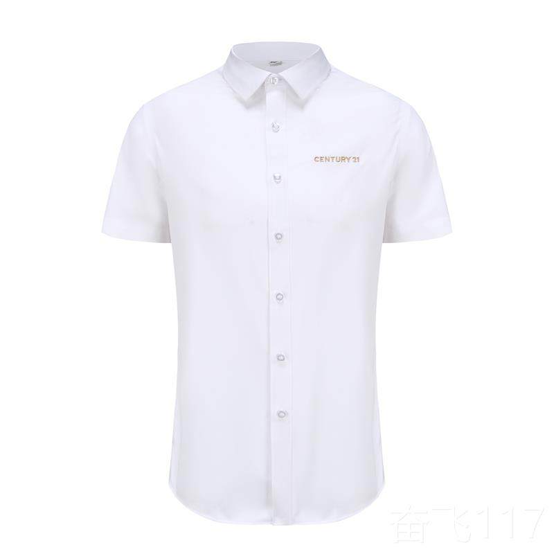 正品21世纪新款制式免烫衫衬竹纤白色商务维衬服衣C21不动产制工