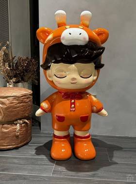 正品网红客厅落新地摆件旁家电视柜沙发卡通存钱罐装居饰品乔迁居