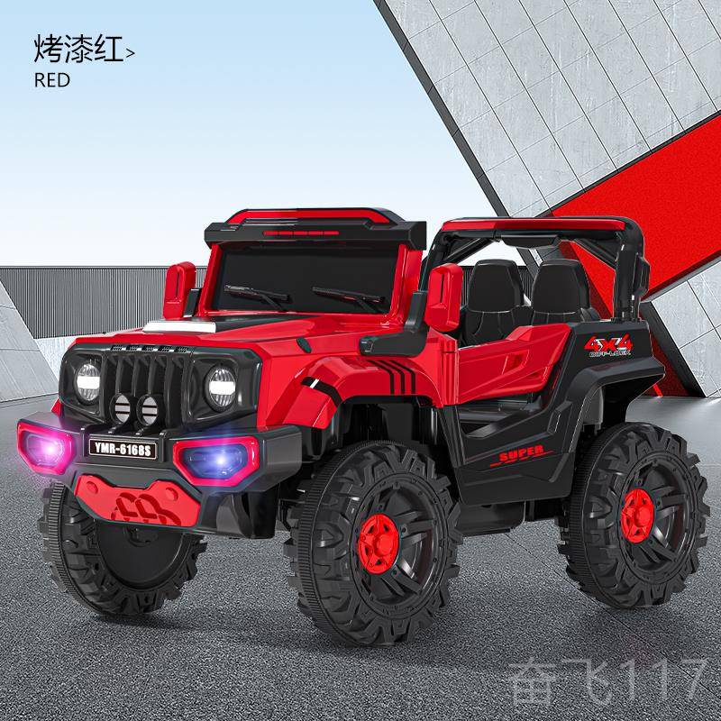 正品儿电动车四轮带遥控宝宝汽男女小孩玩具车坐人四童车驱越野童