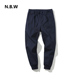 NBW春秋高密水洗棉弹力黑色工装 pants jogger 休闲束脚裤 收脚长裤