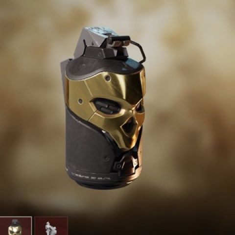 3D打印三角洲行动游戏周边蚀金玫瑰红狼烟雾弹COS炫酷道具挂件